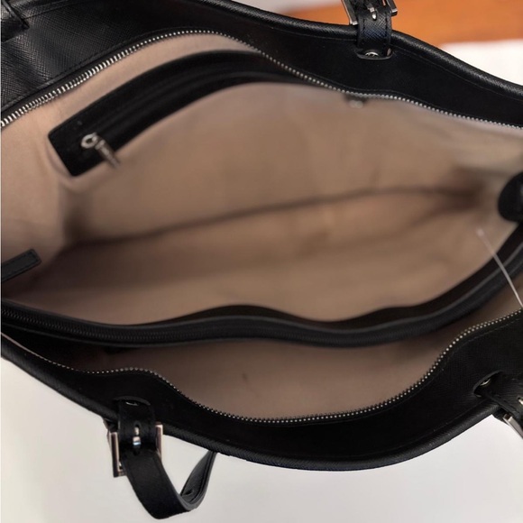 Lancaster Constance Tote Bag Black leather
